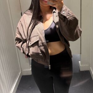 GARAGE BROWN BOMBER JACKET